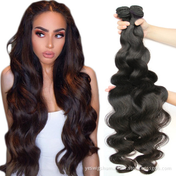 Yeswigs Body Wave Raw cambodian Cuticle Aligned Virgin Human Hair Bundles Cheap Remy Natural Human Hair Weave Extension Vendor